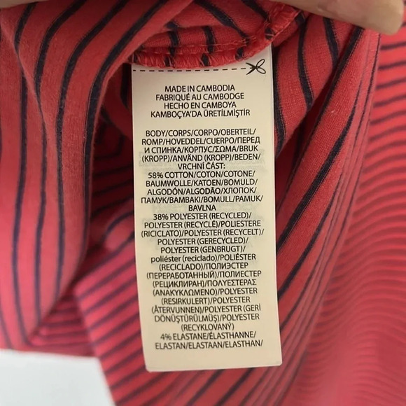 Polo Ralph Lauren performance short sleeve shirt size XL red stripe cotton blend - Picture 4 of 6